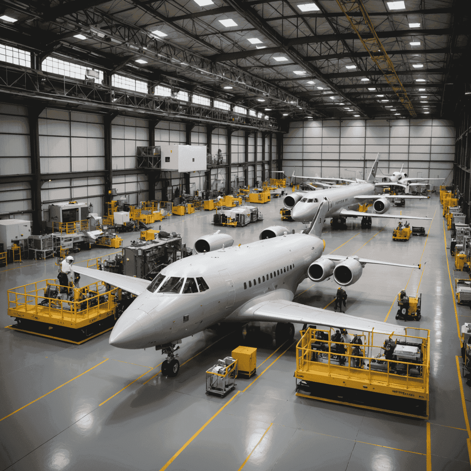 Instalaciones de GMV con ingenieros trabajando en proyectos aeroespaciales y de defensa